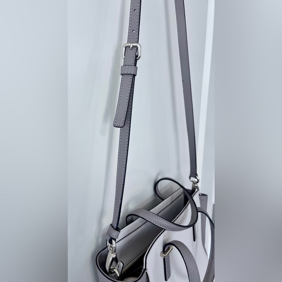 Kate Spade Two Toned Grey Satchel with Structured Design - Picture 11 of 16